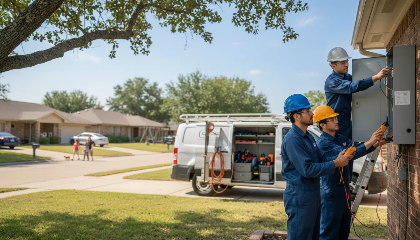 Certified electrician providing emergency electrical services in Truro, IA
